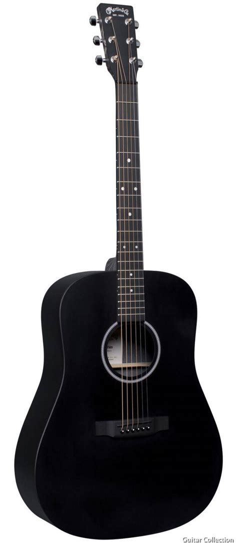 Martin DX1E02 Black Dreadnought Acoustic/Electric Guitar HPL with Gigbag